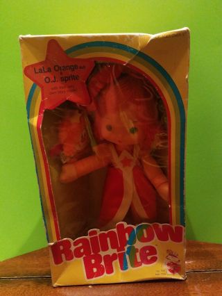 1983 Mattel Rainbow Brite Lala Orange And O.  J.  Sprite