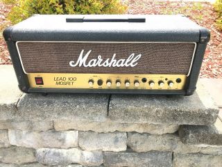 Vintage Marshall Mosfet Lead 100 3210 Guitar Amplifier Head Made In England Asis
