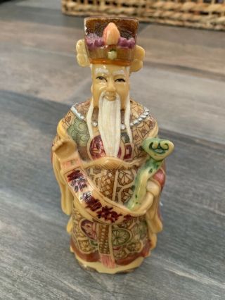 Vintage Chinese Stone Carving Statue Figure
