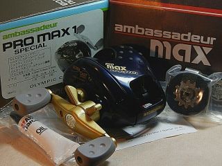 Abu Garcia Ambassadeur Pro Max 1 Concept 2000 Low - Profile Baitcasting Reel - Nos