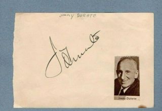 JIMMY DURANTE / GENE KELLY Authentic Vintage Signed Autograph Album Page 2