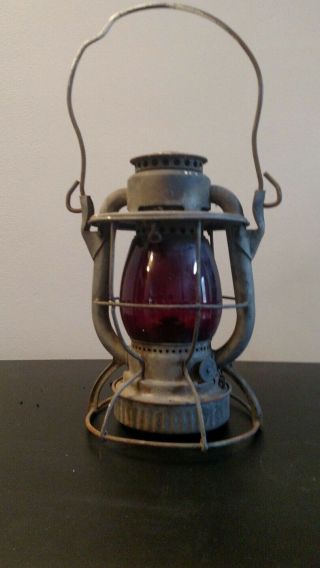 Vintage York Dietz Vesta Usa N.  Y.  C.  S.  Red Globe Railroad Lantern Nycrr