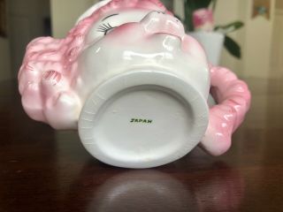 Vintage Lefton Pink Poodle Dog Creamer Japan Ceramic Porcelain Kitsch 12