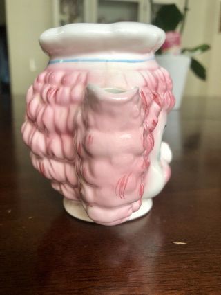 Vintage Lefton Pink Poodle Dog Creamer Japan Ceramic Porcelain Kitsch 7