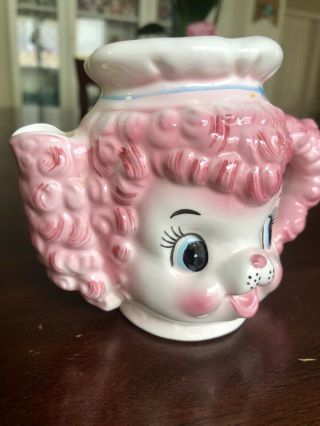 Vintage Lefton Pink Poodle Dog Creamer Japan Ceramic Porcelain Kitsch 8