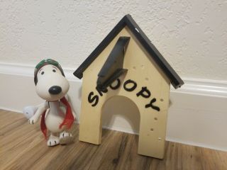 1968 Vintage Mattel Peanuts Snoopy The Red Baron Skediddler W Dog House