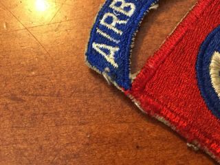 WWII US Army 82nd Infantry Division Airborne Paratrooper Patch With Attached Tab 3