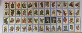 1965 Topps Ugly Stickers 52 Cards Vintage Garbage Pail Kids Wacky Packages
