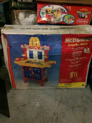 Vintage Mcdonalds Playset With Food And Accessories.