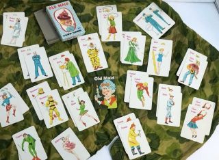 Vintage Fairchild Old Maid Card Game - Missing 1 Card