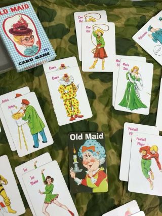 Vintage Fairchild OLD MAID Card Game - Missing 1 Card 3