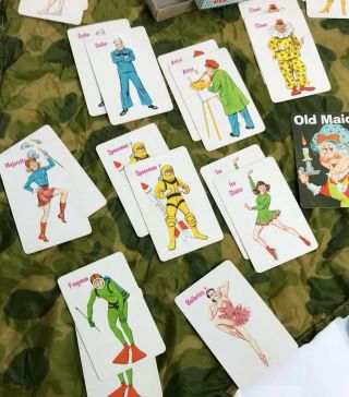 Vintage Fairchild OLD MAID Card Game - Missing 1 Card 5