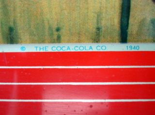 Coke Coca Cola Tray Vintage 1940 Sailor Girl Fishing Dock American Art 2