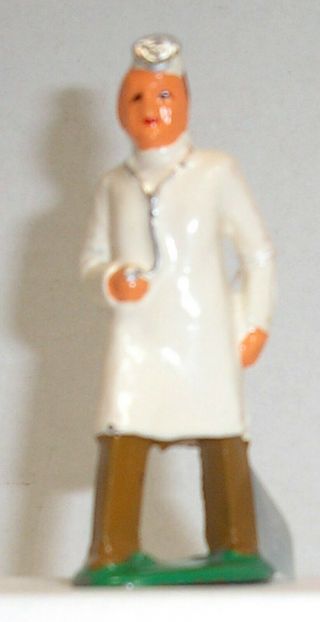 Vintage Dimestore Figures - Barclay 760 Surgeon With Stethoscope (b103)