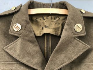 Vintage 1940’s WWII U.  S.  Army Sergeant Medic Wool Uniform Jacket Size 38L 2