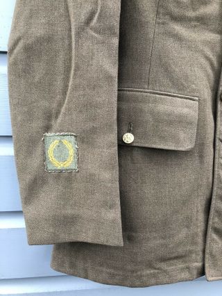 Vintage 1940’s WWII U.  S.  Army Sergeant Medic Wool Uniform Jacket Size 38L 6