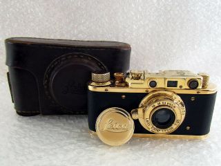 Leica - Ii (d) Wiking Wwii Vintage Russian Rf Film 35mm Gold Photo Camera