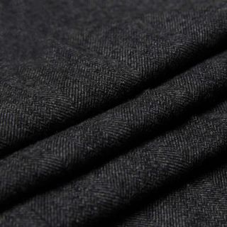 Mens Grey Black 3 Piece Tweed Suit Herringbone Wool Vintage Retro Peaky Blinders 6