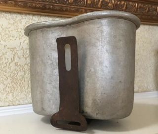 Vintage 1945 Wwii Us Military Canteen Cup Ea Co World War 2 Ii