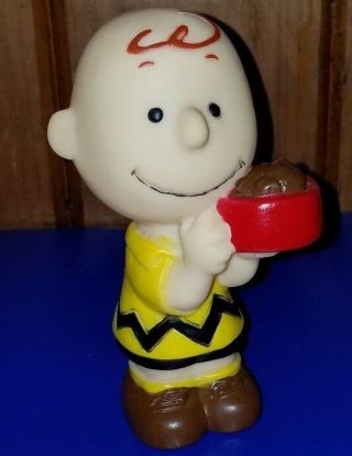 Vintage Peanuts Charlie Brown Conagra Squeak Toy