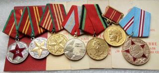 Mazunin Set Veteran Ww2 Ww Ii Ussr Soviet Russian Militar Medal