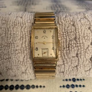 Vintage 1939 Lord Elgin 14k Solid Gold Watch - 21 Jewels - Inscribed Back