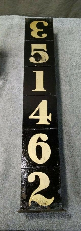 Vintage Magic Trick - Wood Blocks w/ Numbers - (antique order illusion) 4