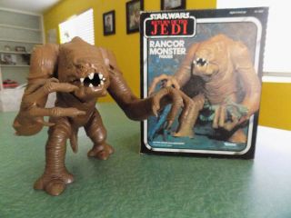 Vintage Kenner Star Wars Return Of The Jedi Rotj Rancor Monster & Box 71060 1983