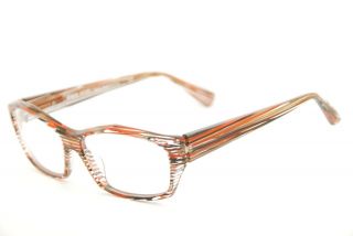 Vintage Authentic Alain Mikli A01264 3087 Clear Stripe 57mm Eyeglasses Rx