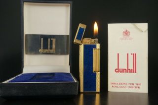 Dunhill Rollagas Lighter - Orings Vintage W/box 845