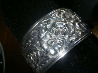 Vintage Sterling Silver Cuff Bracelet Marked S.  Kirk And Son