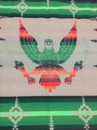 Rare Vintage 70s? Beaver State Pendleton Blanket Eagle Chief Seelatsee Yakima