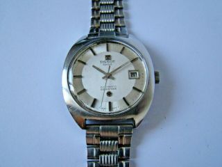 SWISS Vintage TISSOT Seastar men ' s watch,  AUTOMATIC Cal 2481 All SS 70s 4