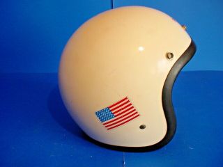 Vintage 1960 ' s Bell RT Toptex Motorcycle Helmet 7 1/4 