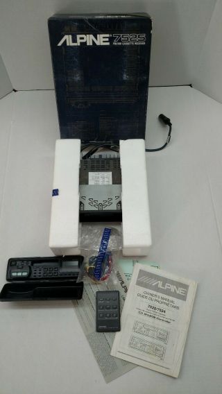 Vintage Alpine 7525 Digital Am/fm Cassette,  Alpine 5952z Comact 6 Disc Remote Ch