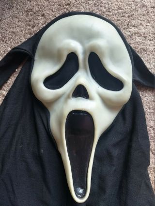 Gen 1 Fantastic Faces Ghostface Scream Mask Vintage Cloth Fun World Div Rare 3