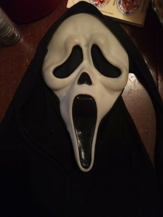 Gen 1 Fantastic Faces Ghostface Scream Mask Vintage Cloth Fun World Div Rare 7