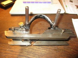 Rare Stanley No.  46 Type 2 Combination Plane with Depth Stop and Cutters. 9