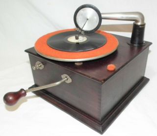 RARE PLAYERETTE SMALL PORTABLE 78 RPM PHONOGRAPH GRAMOPHONE RECORD PLAYER 2