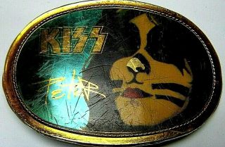Kiss " Peter Criss " 1977,  Vintage Pacifica Belt Buckle.  Strong Vg
