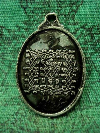 Diamond Talisman Pendant Coin Bo Bo Gyi God Burmese Luck Rich Thai Buddha Amulet