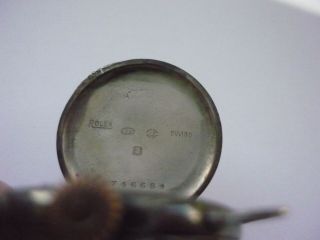 ANTIQUE ROLEX OFFICERS TRENCH WATCH SOLID SILVER 1916 - FOR REPAIRS 4