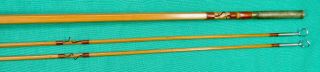 Uslan Bamboo Fly Rod 7 ' Five Sided Two Tips Kit Rod Z Ferrules Bag & Tube 5