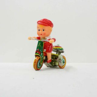 Ringing Tricycle Wind Up Toy Classic Vintage Style Made In China 552