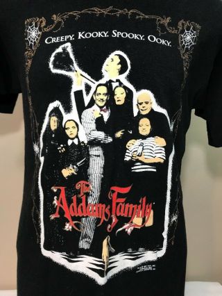 Vtg The Addams Family T Shirt 1991 Movie Promo Tee Usa 90s Stanley Desantis