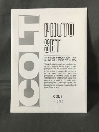 Vintage Colt Studio Color Photoset Male Nude Cp - 251 5x7 Photo Gay John Pruitt