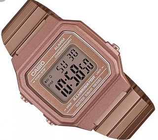 Casio Rose Gold Retro Digital Illuminator Unisex Watch B650wc - 5A 4