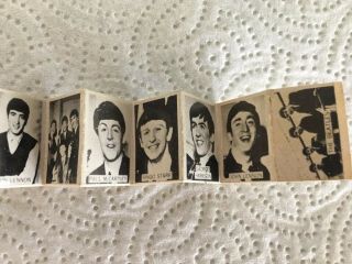 RARE VINTAGE - THE BEATLES MINIATURE PHOTO BOOK.  Leather Bound Cover 8