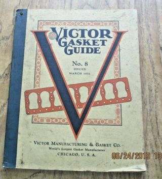 Vintage Victor Gasket Guide 8 1931