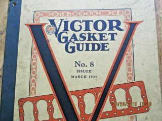 Vintage Victor Gasket Guide 8 1931 2